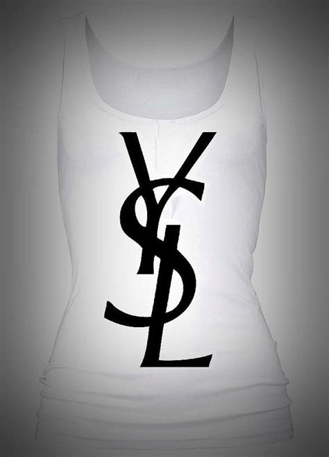 tshirt ysl donna|ysl tank tops.